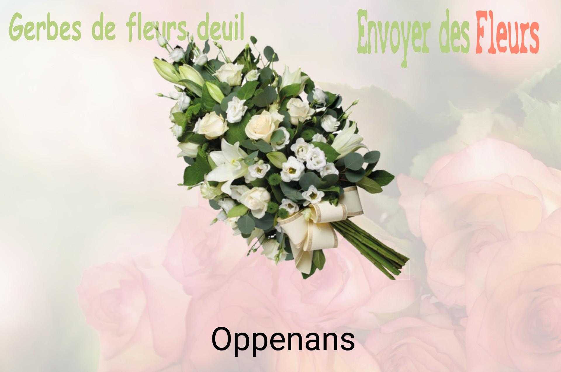 Gerbe de fleurs de deuil livrée à Oppenans